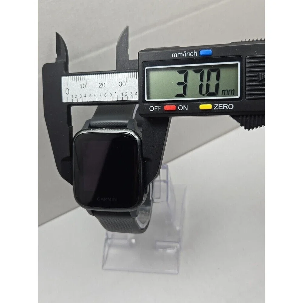 Garmin Venu SQ GPS Smartwatch 37mm Shadow Gray Silicone Band Pulse Ox 5 ATM Swim
